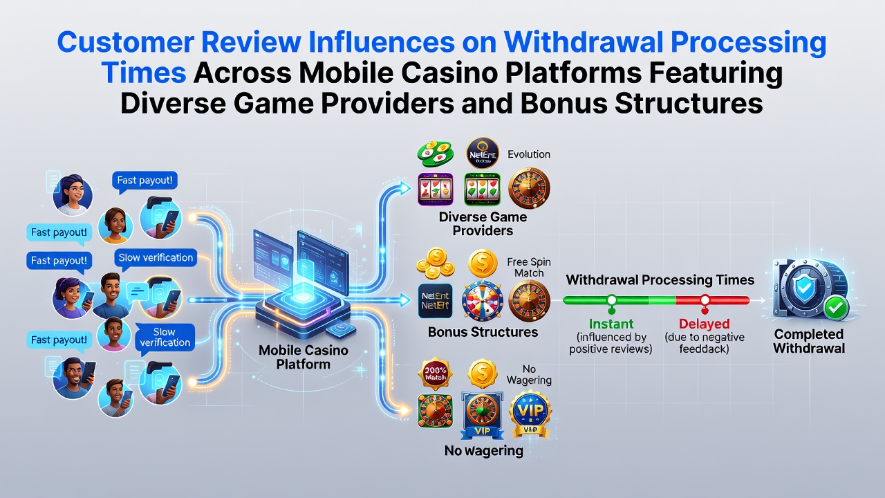 Mobile Casino-Plattformen mit diversen Spielanbietern und variablen Bonusstrukturen zeigen unterschiedliche Auszahlungsgeschwindigkeiten basierend auf Kundenfeedback