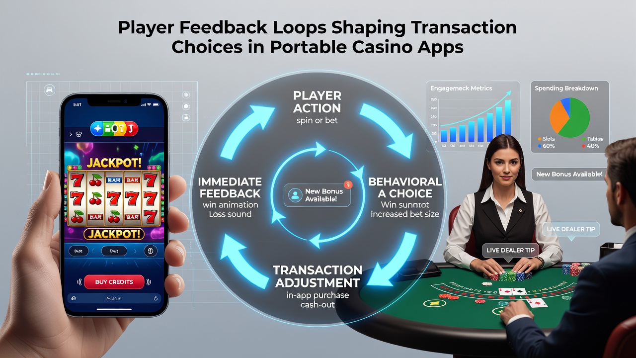 Live-Tisch-Interface in mobiler App mit integrierten Transaktions-Feedback-Elementen