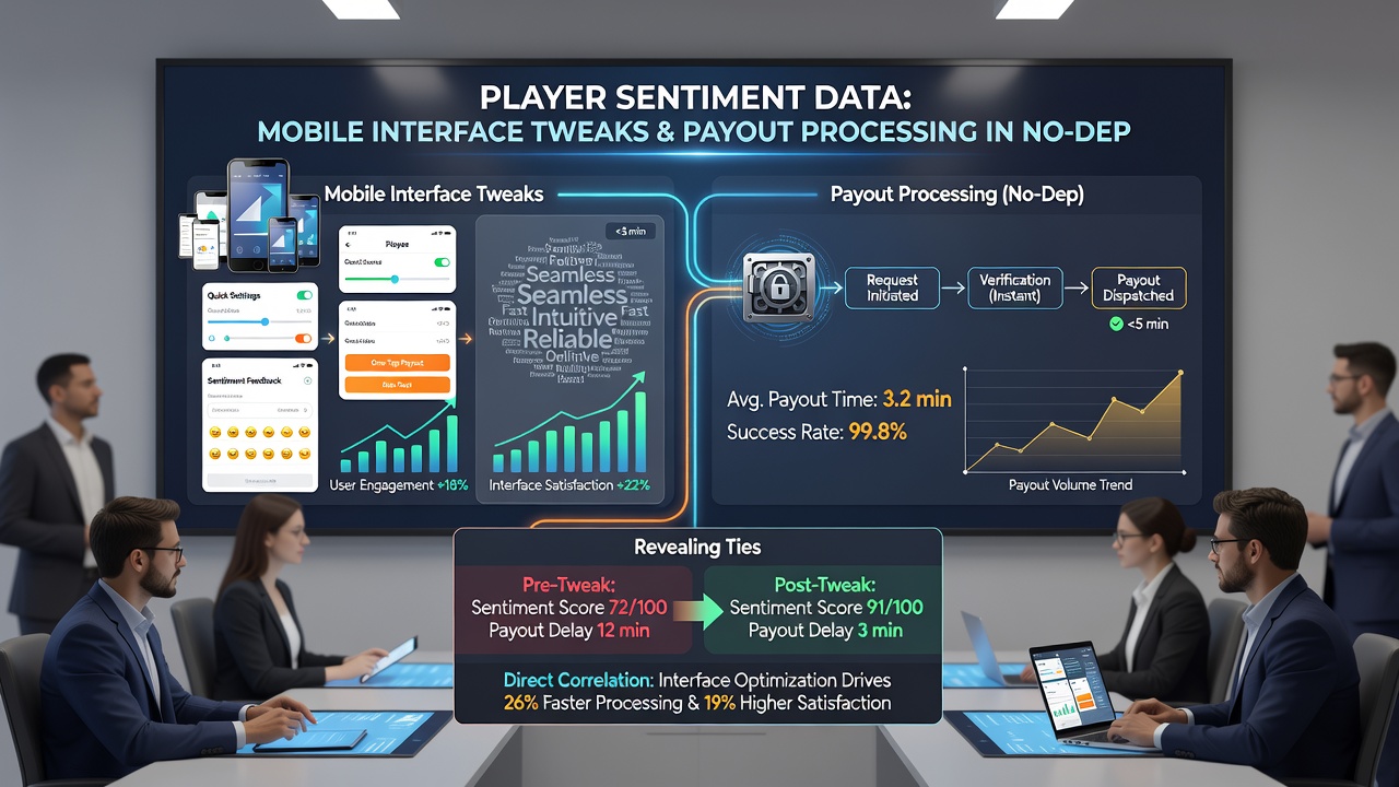 Darstellung von Zusammenhängen zwischen mobilen Interface-Änderungen und Auszahlungsprozessen basierend auf Spieler-Sentiment-Daten