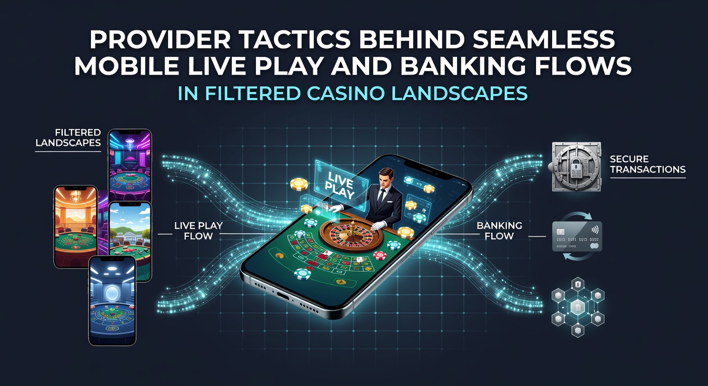 Provider tactics for mobile live gaming and banking in regulated casino environments