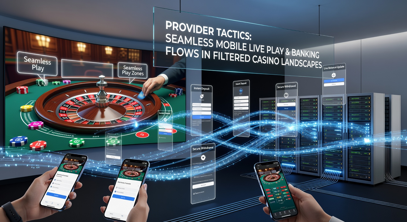 Banking flows integrated with mobile live casino play in filtered markets