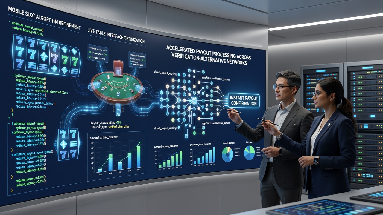 Darstellung moderner Provider-Technologien für mobile Casino-Algorithmen und Schnell-Auszahlungen